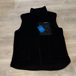Columbia Midnight Black Fleece Vest